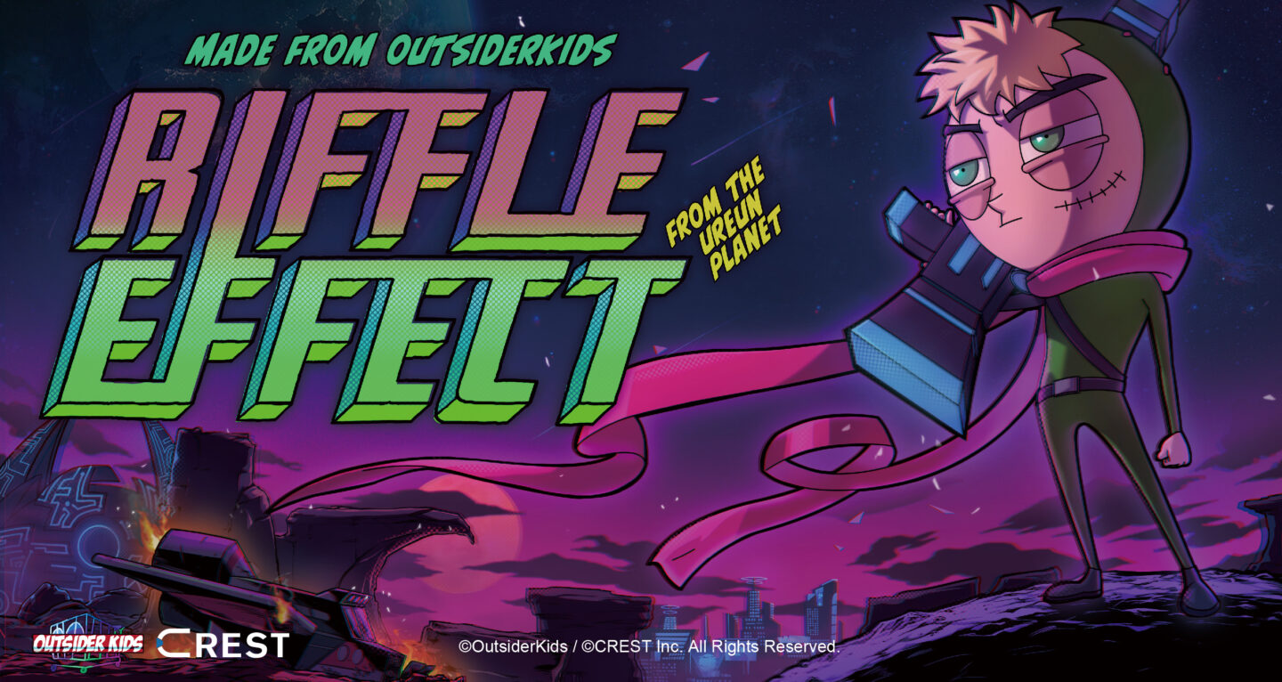 俯瞰で避けて、TPS視点で撃ち抜く新感覚シューティング！CREST、OutsiderKids開発のSteam®向け『Riffle Effect』（リフルエフェクト）発売決定〜カートゥーン調の3Dグラフィックで描かれる流浪の傭兵と宇宙航空A.I.の友情〜